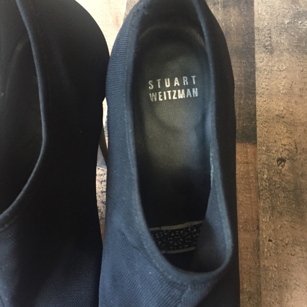 Stuart Weitzman Mesh Peep Toe Ankle Heels 8 - Picture 7 of 7